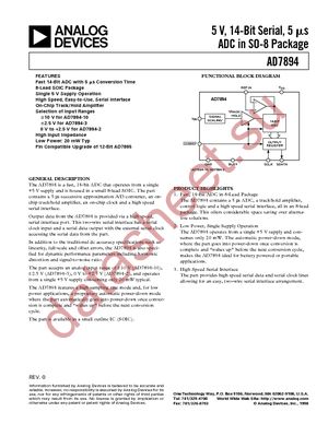 AD7894AR-10 datasheet  